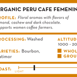 Organic Peru Cafe Femenino