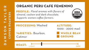 Organic Peru Cafe Femenino