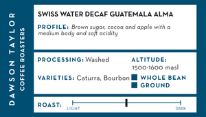 Swiss Water Decaf Guatemala Alma