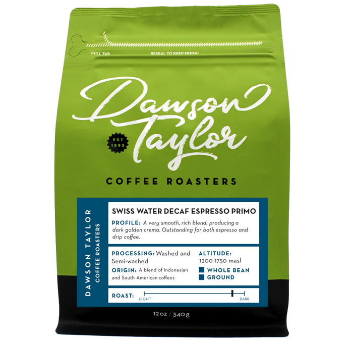 Swiss Water Decaf Espresso Primo