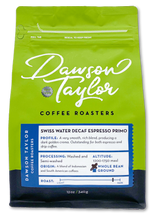 Load image into Gallery viewer, Swiss Water Decaf Espresso Primo